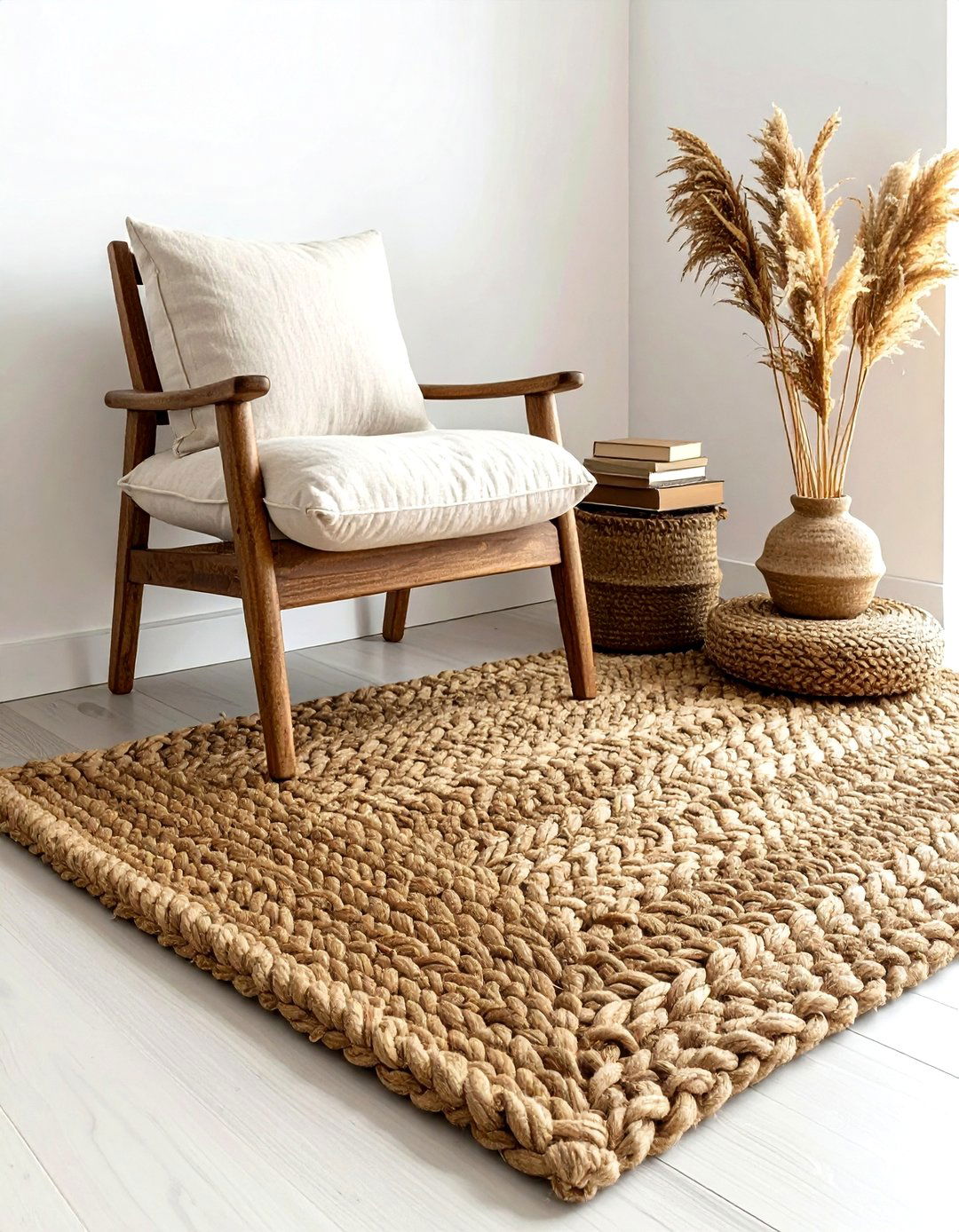 Chunky Weave Jute Rug - 30 jute rug ideas