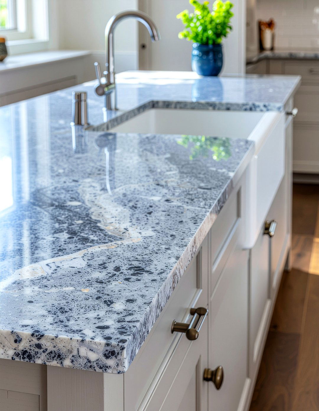 Cielo Quartzite - 30 quartzite countertop kitchen ideas