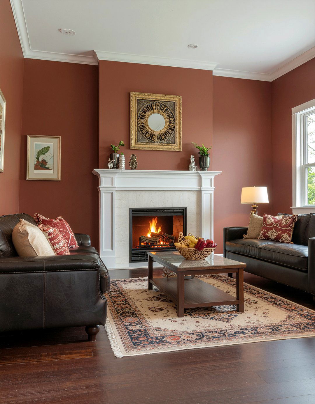 Cinnamon living room - 30 warm toned living room ideas
