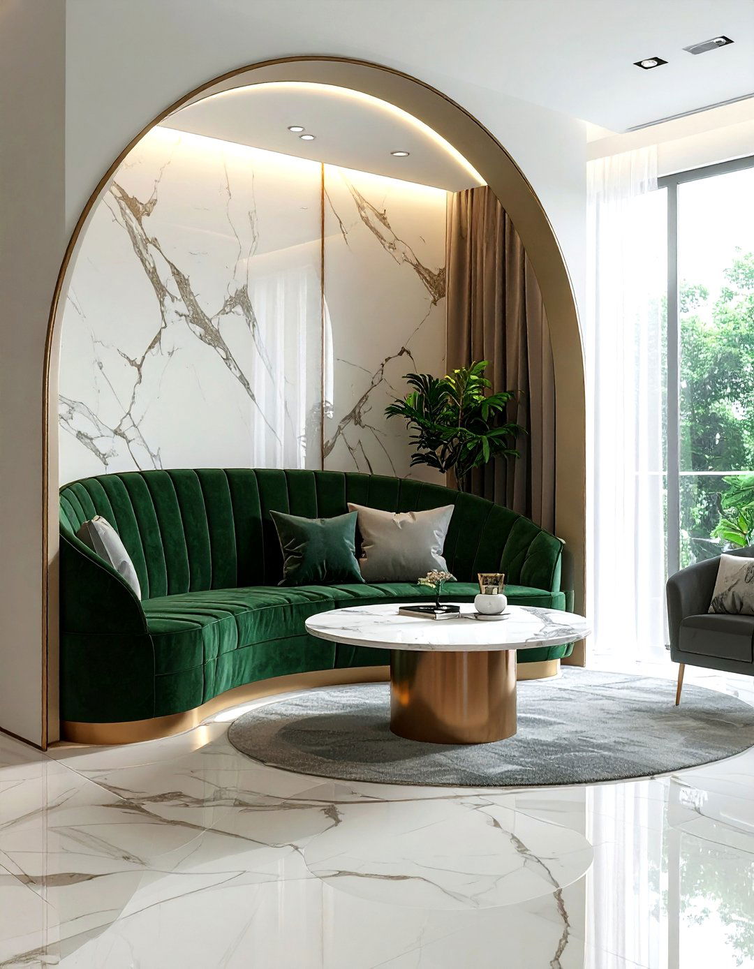 Circular Booth - 30 dining room seating arrangements ideas