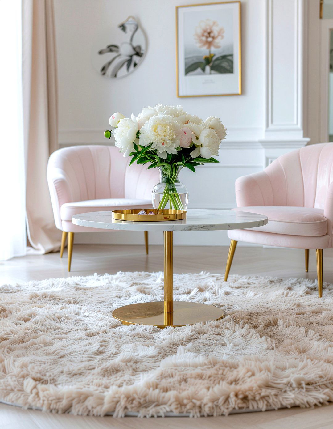 Circular Coffee Table - 30 living room anchor piece ideas