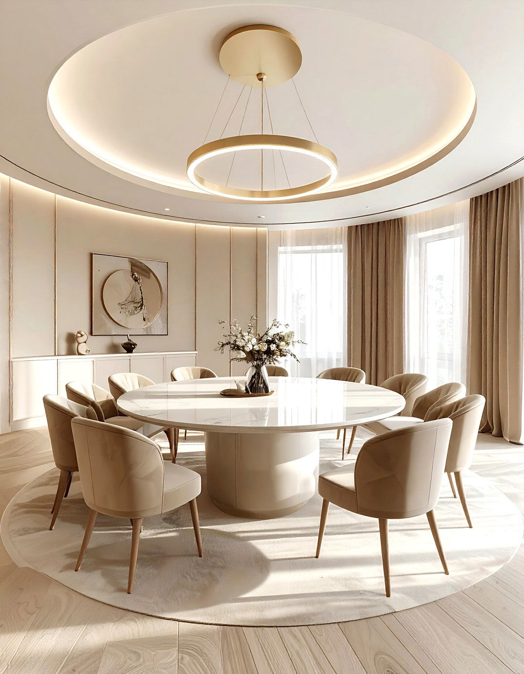 Circular Dining Room Layout - 30 dining room furniture layout