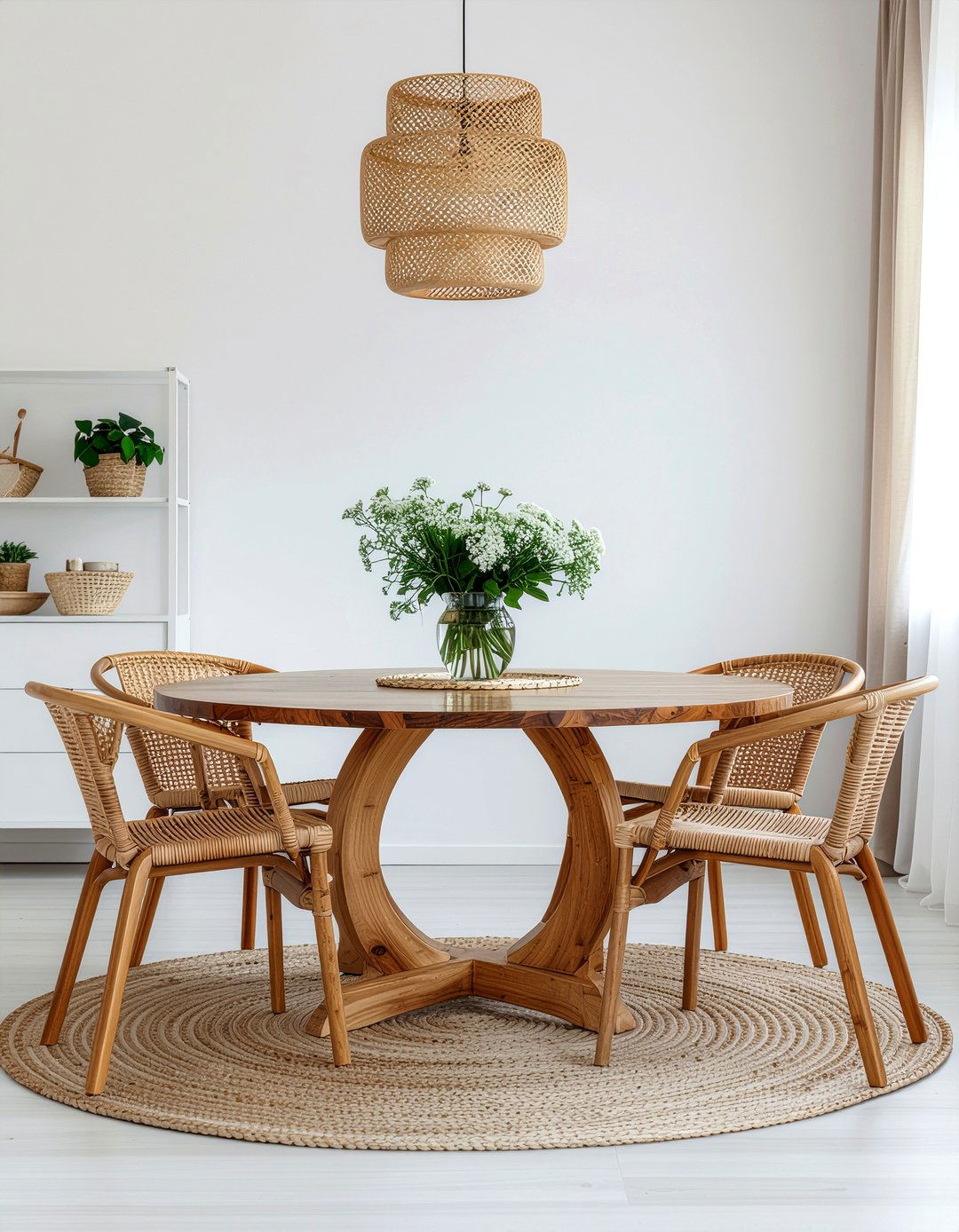 Circular Dining Table - 30 dining room layout ideas