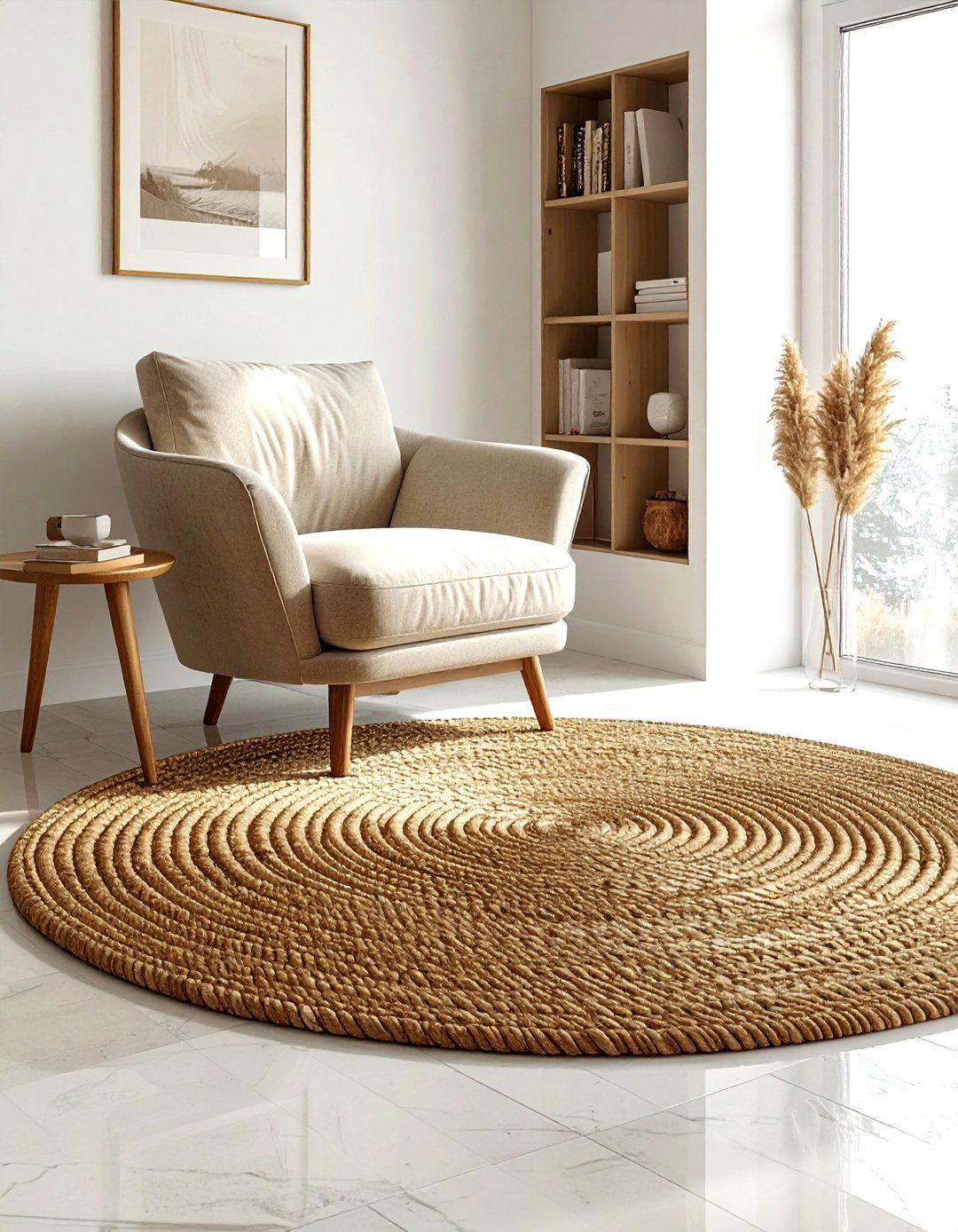 Circular Jute Rug - 30 living room jute rugs