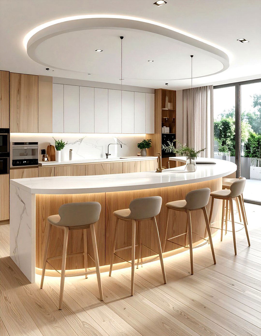 Circular Kitchen Island Seating - 30 kitchen seating arrangements ideas