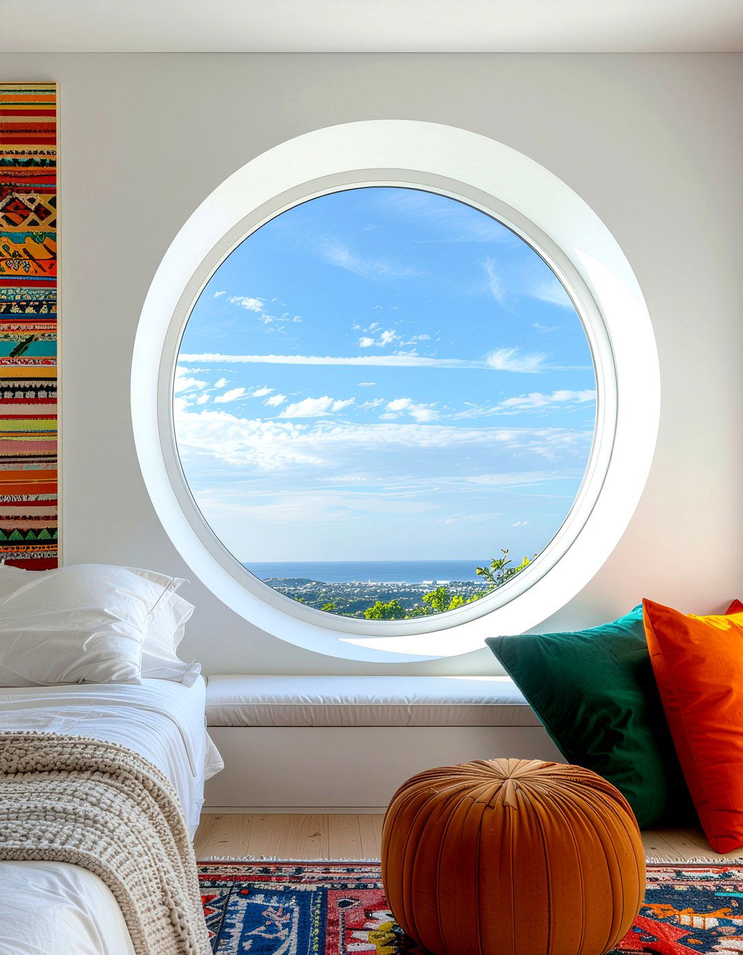 Circular Window - 30 bedroom window design ideas