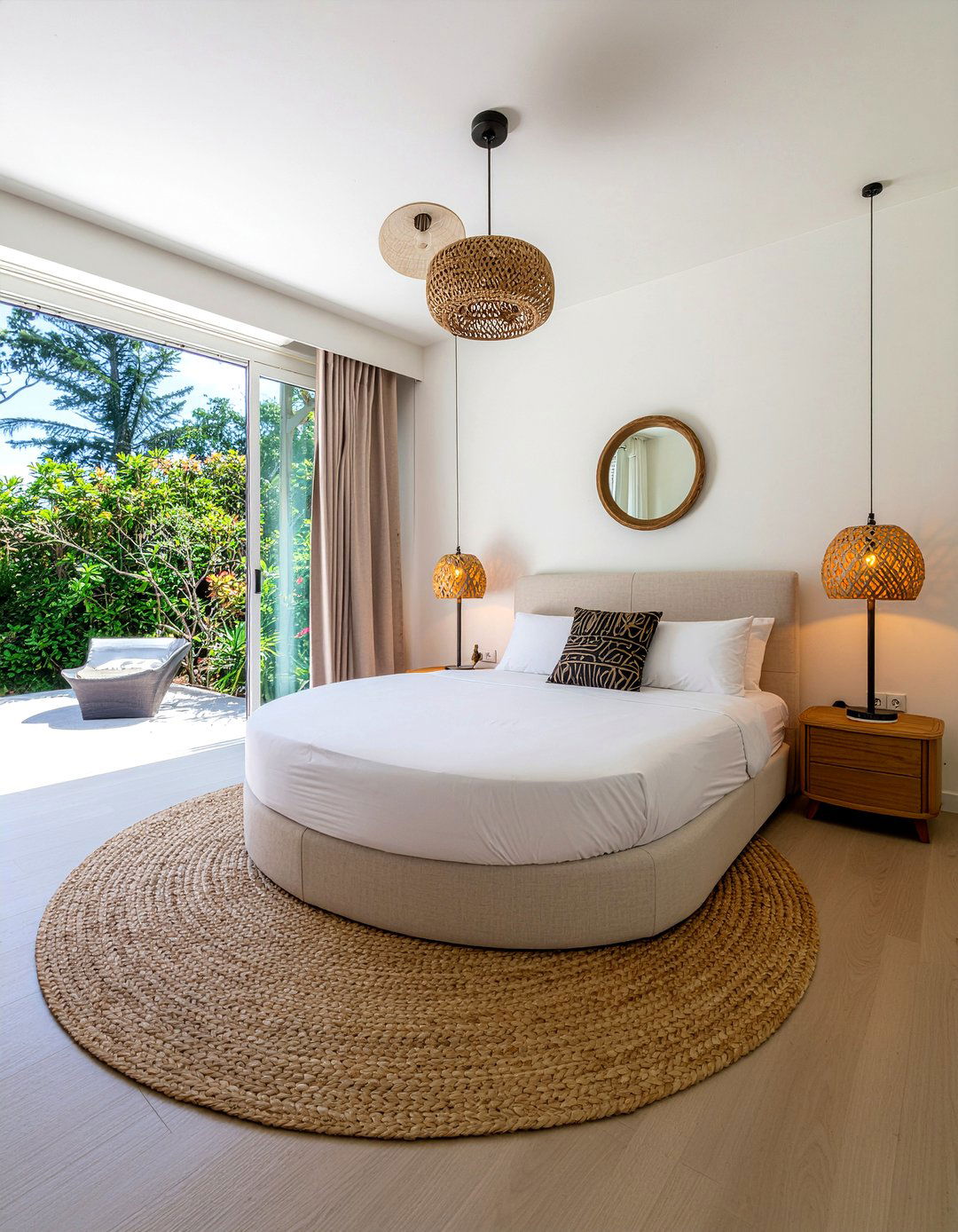 Circular bedroom furniture - 30 oddly shaped bedroom ideas