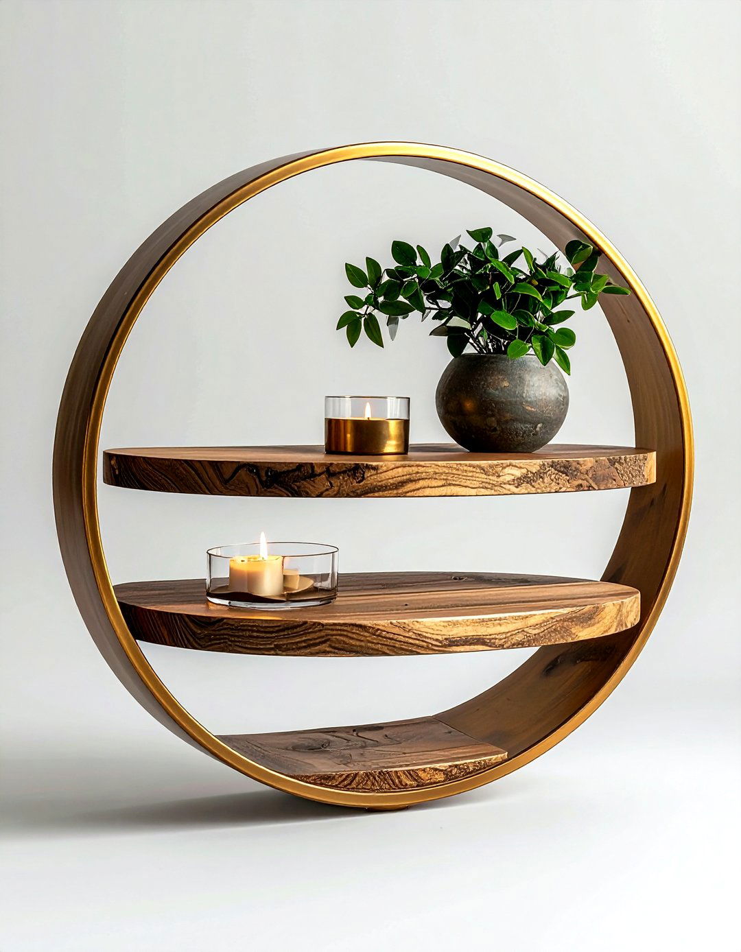 Circular plant shelf - 30 plant shelf ideas