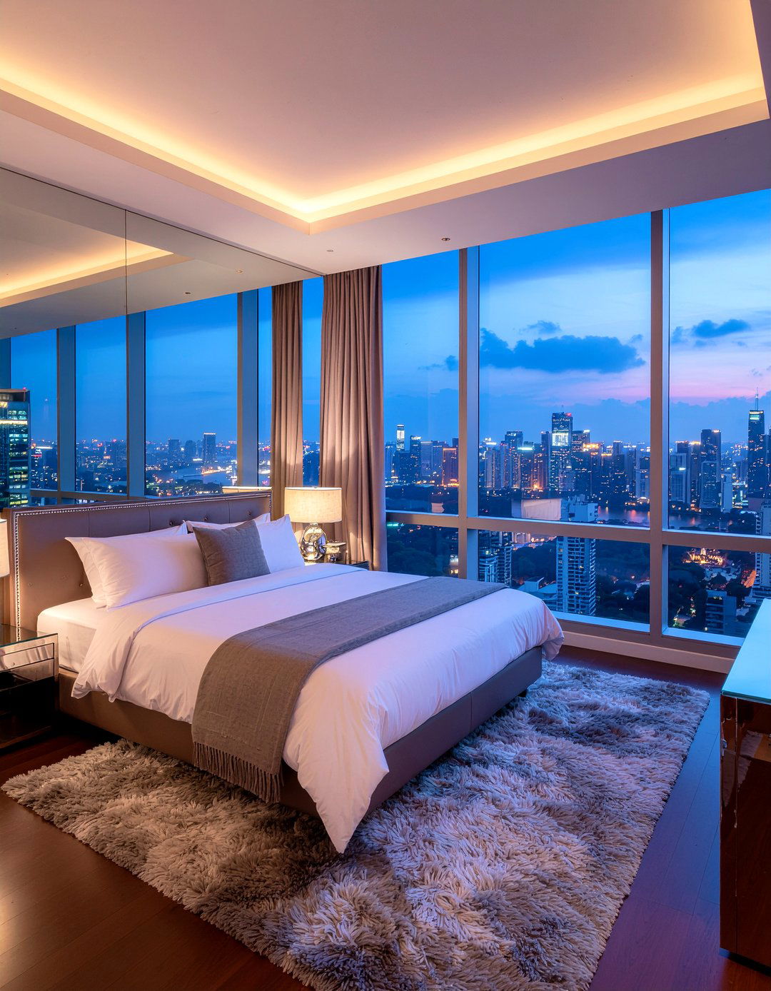 City View Master Bedroom - 30 penthouse bedroom ideas