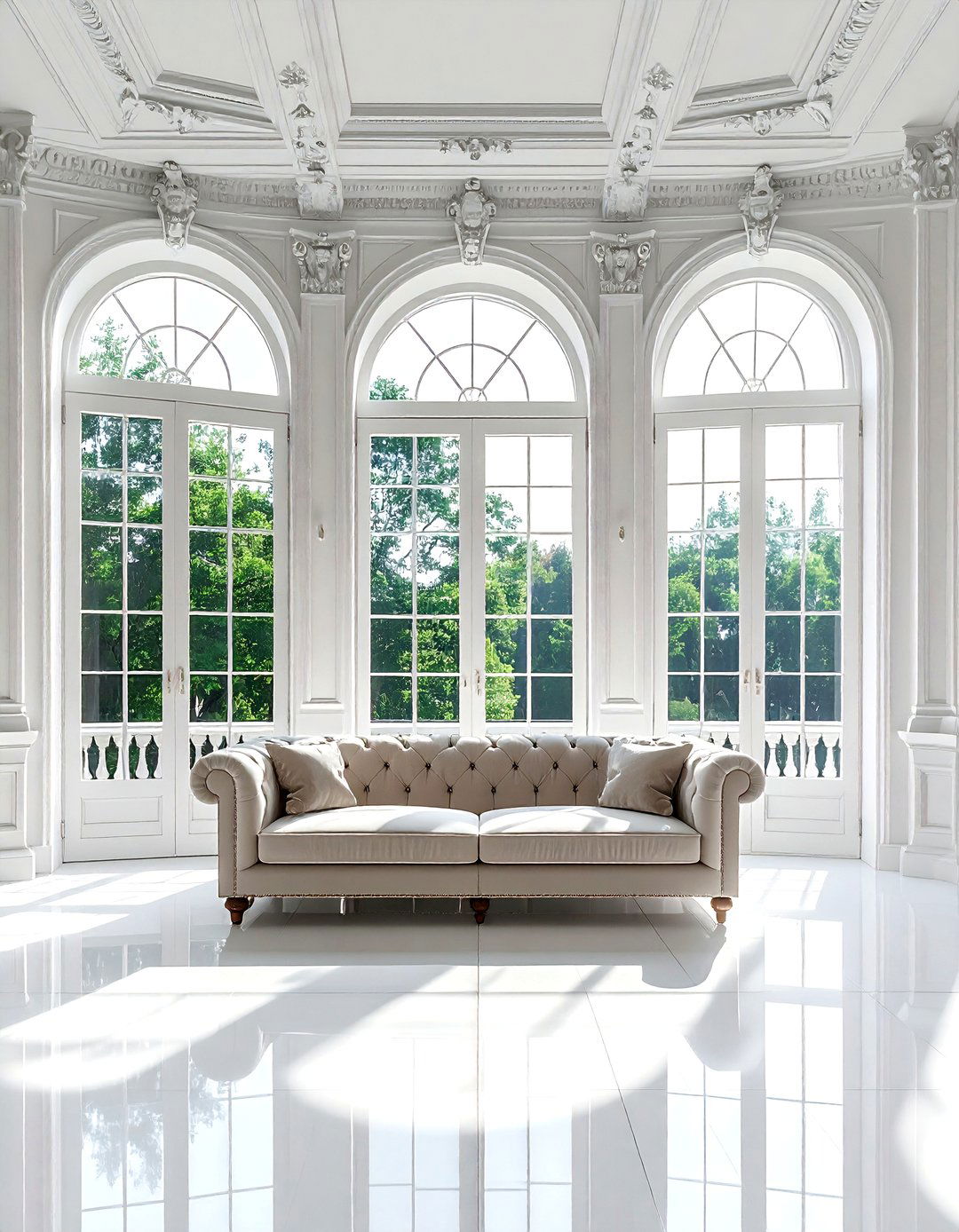 Classic Palladian window - 30 living room window design ideas