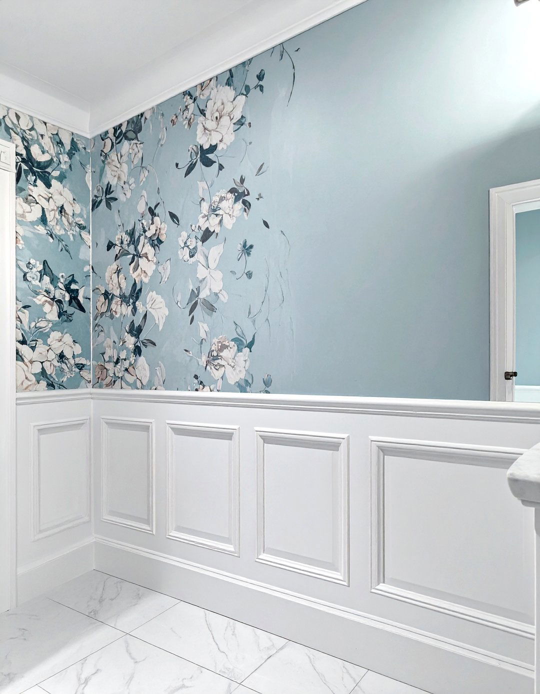 Classic White Wainscoting - 30 bathroom wainscoting ideas