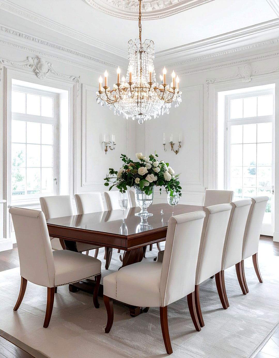 Classic formal dining room - 30 villa dining room ideas