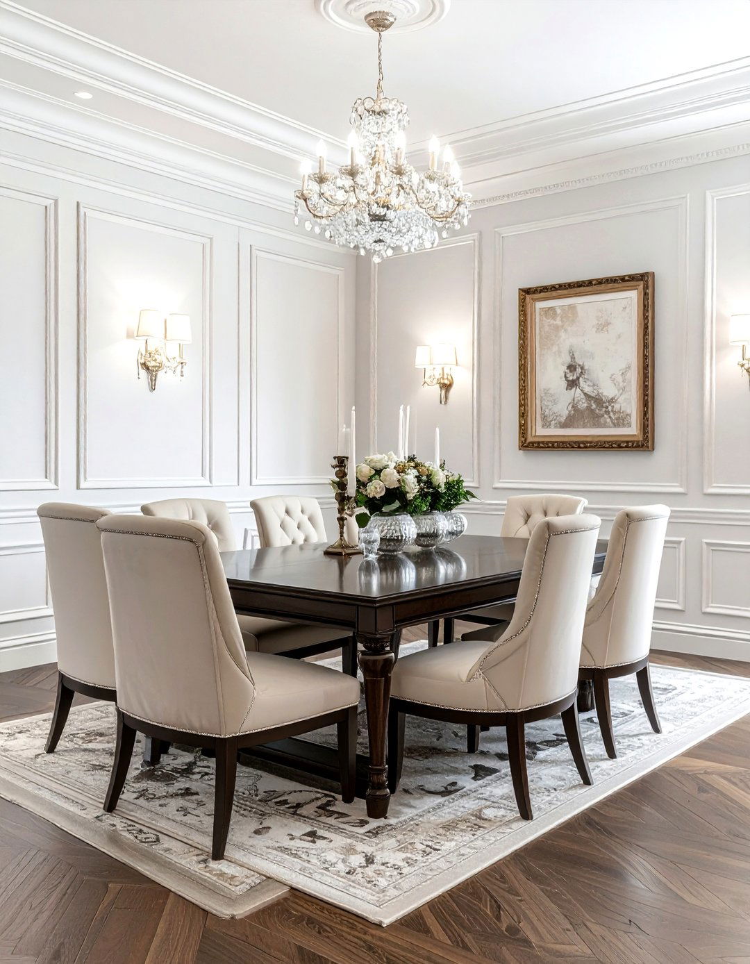 Classic picture frame molding - 30 wainscoting ideas