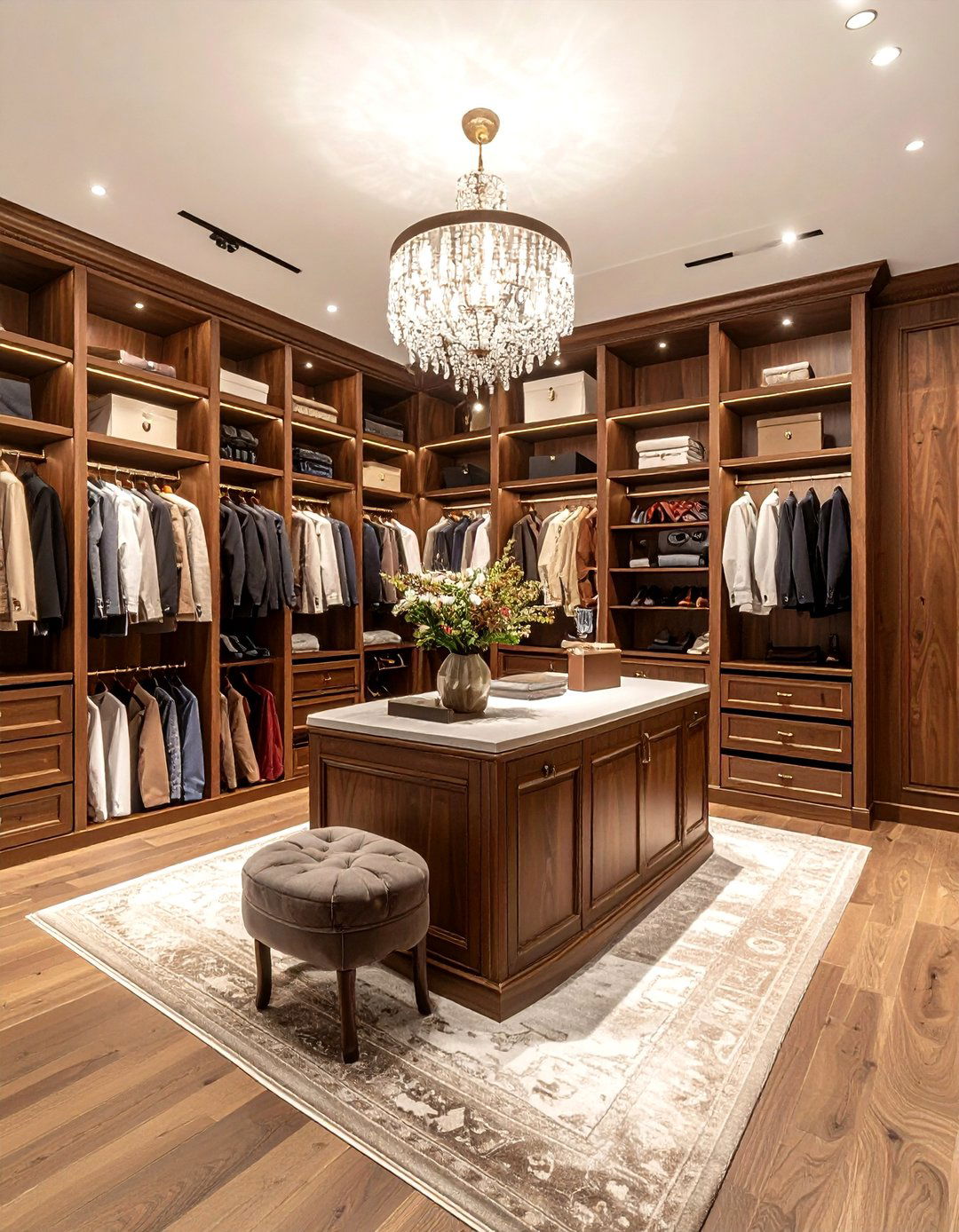 Classic walk in closet - 30 traditional decor ideas