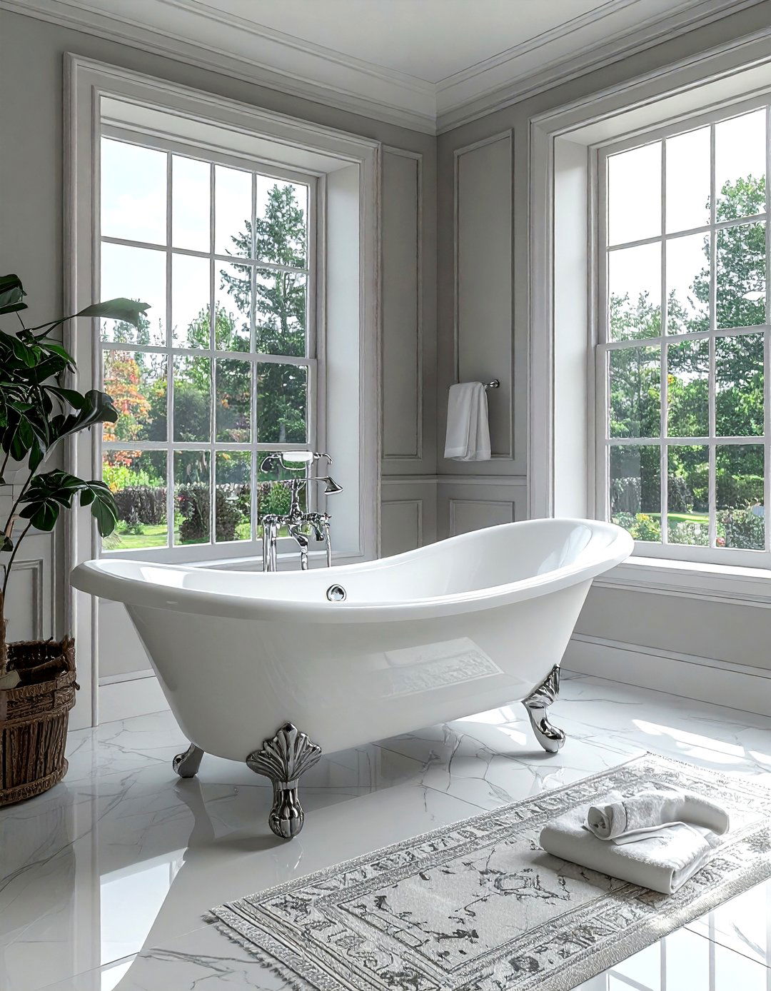 Clawfoot Bathtub - 30 serene bathroom ideas