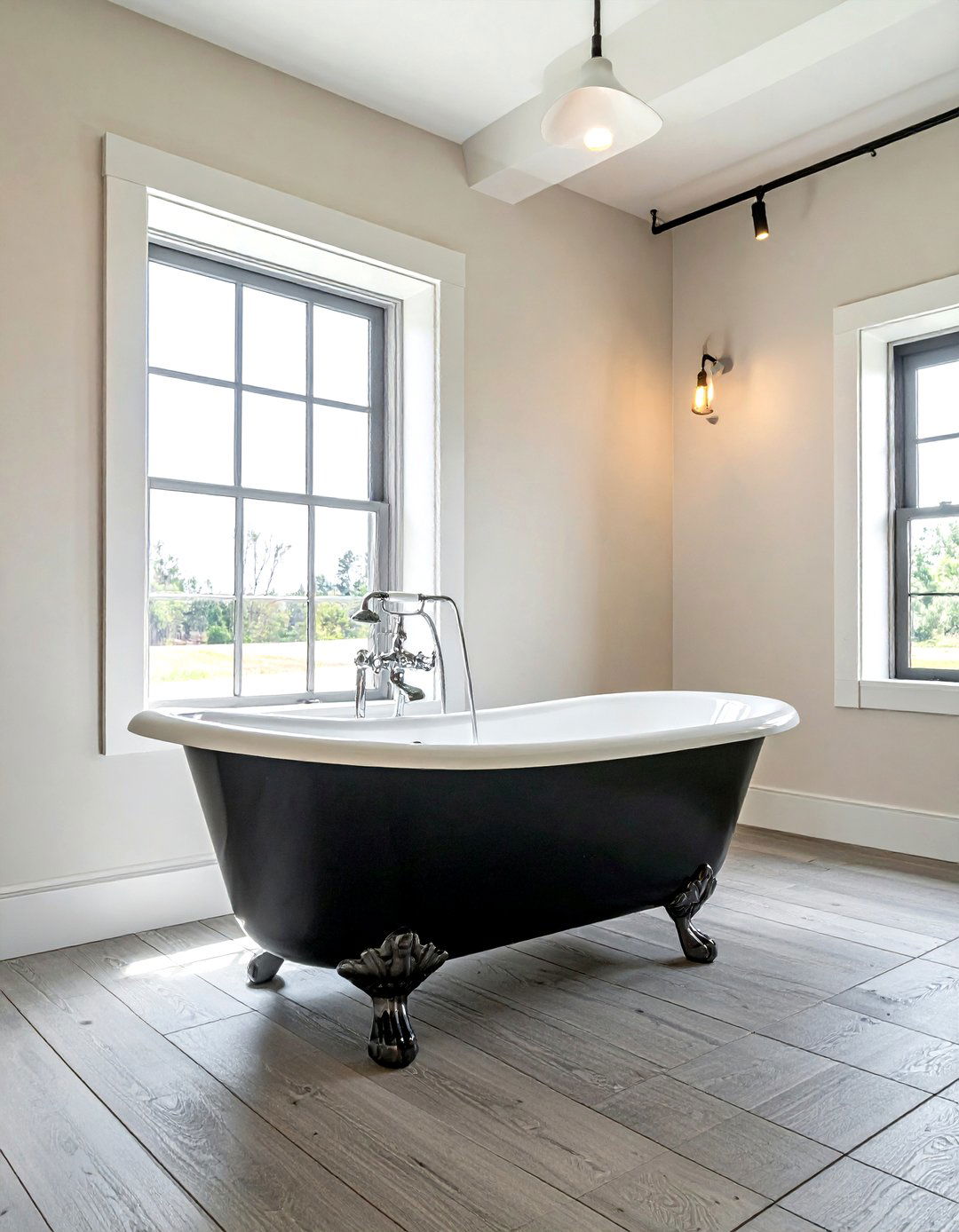 Clawfoot Bathtub - 30 farmhouse bathroom ideas