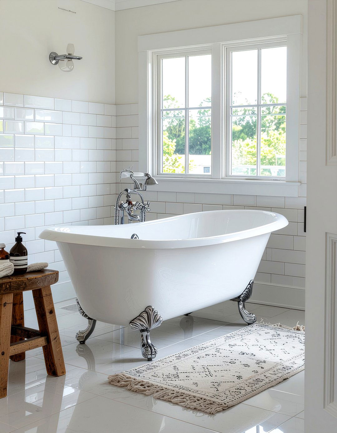 Clawfoot Bathtub - 30 farmhouse home decor ideas