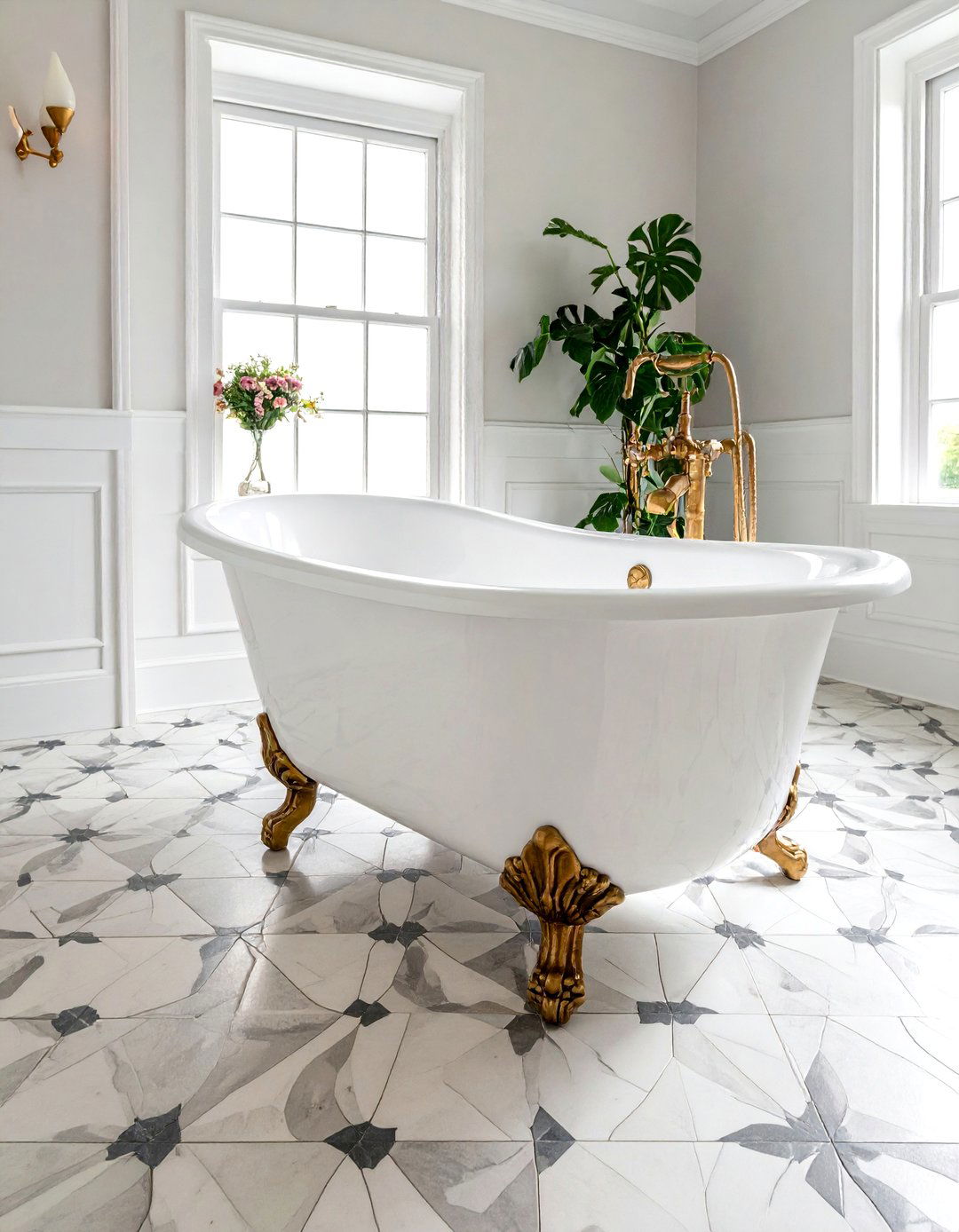 Clawfoot Soaking Bath - 30 bespoke bathroom ideas
