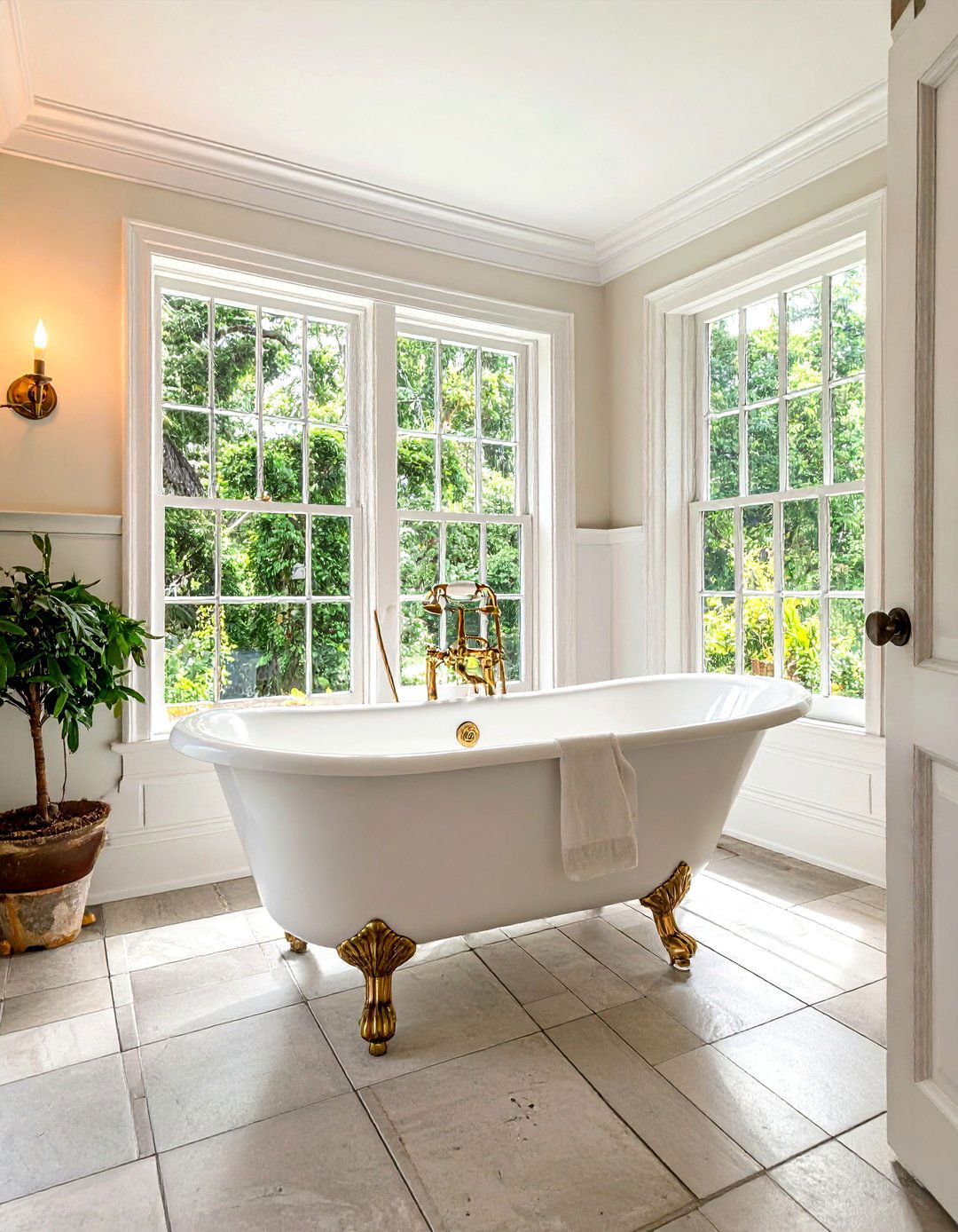 Clawfoot Tub Bathroom - 30 Tudor bathroom ideas