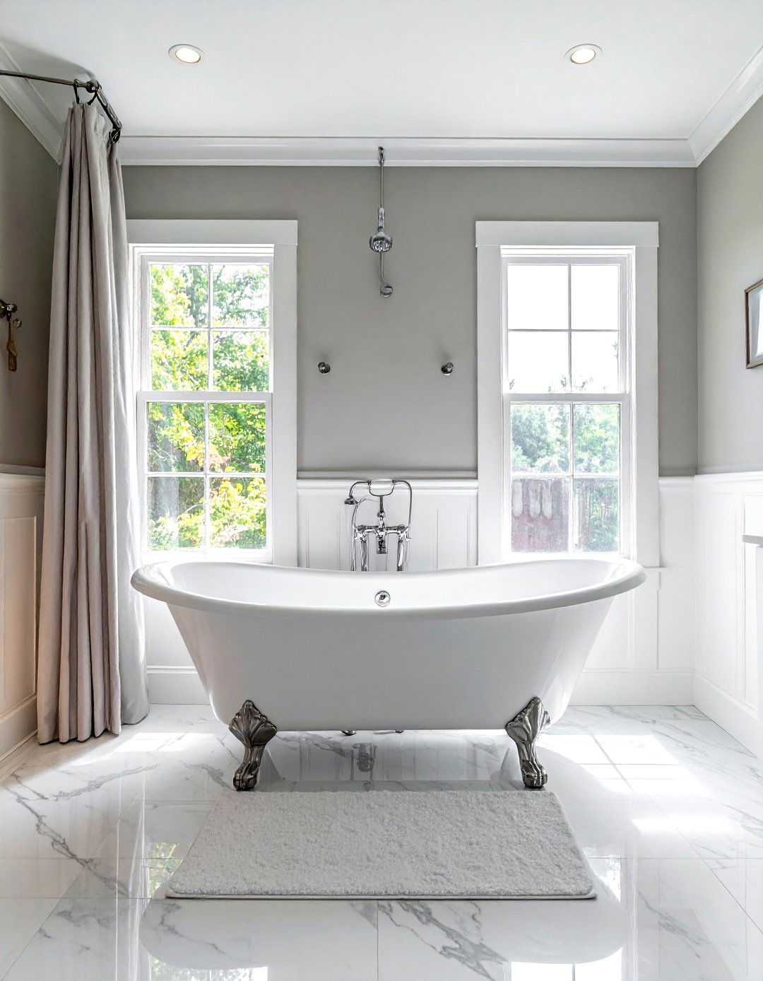 Clawfoot Tub Shower Combo - 30 updated classic bathroom ideas
