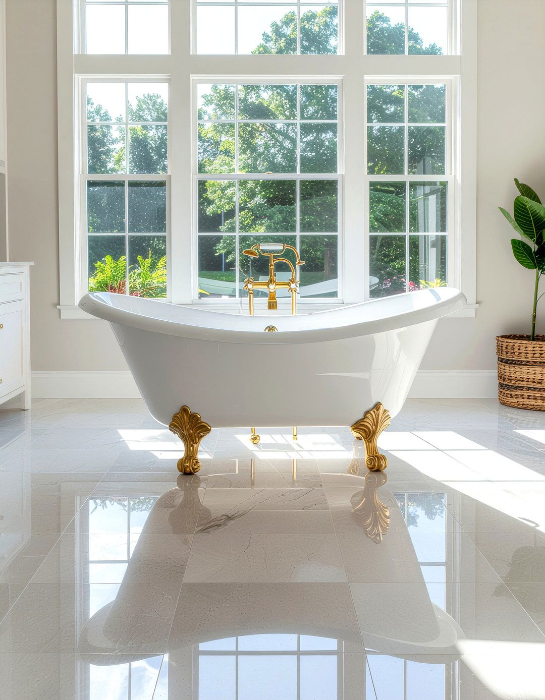 Clawfoot bathtub - 30 French country bathroom ideas