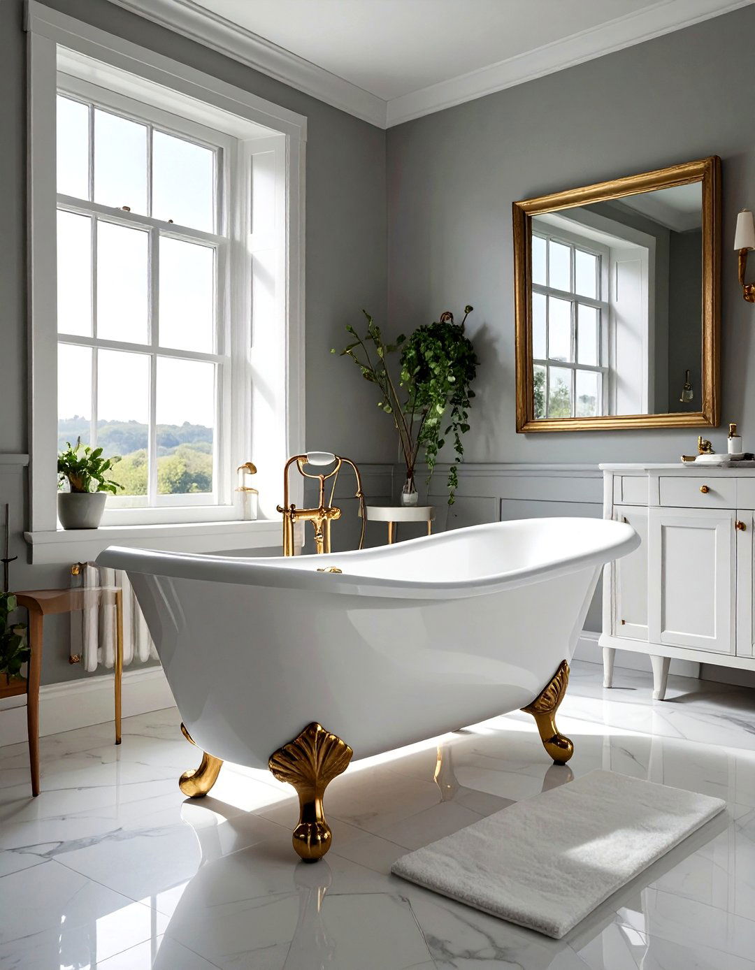 Clawfoot bathtub - 30 elegant bathroom ideas