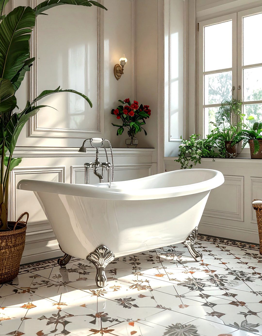Clawfoot bathtub style - 30 spa bathroom ideas