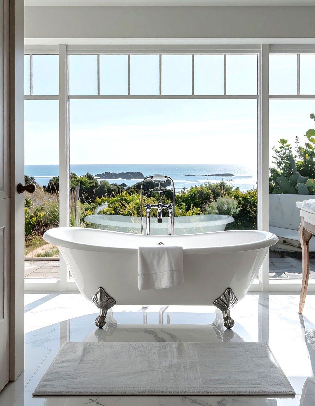Clawfoot tub - 30 Cape Cod bathroom ideas