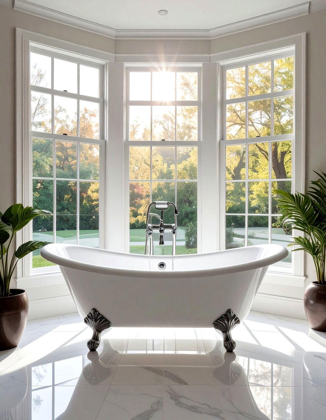 Clawfoot tub - 30 English bathroom ideas