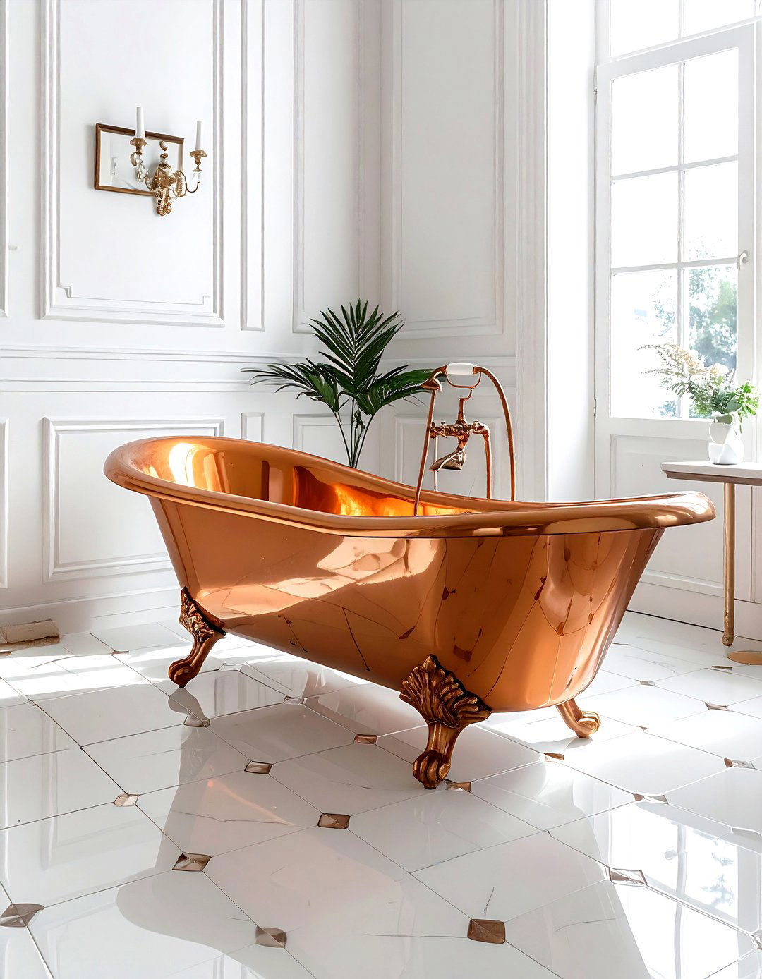 Clawfoot tub focal point - 30 large bathroom ideas