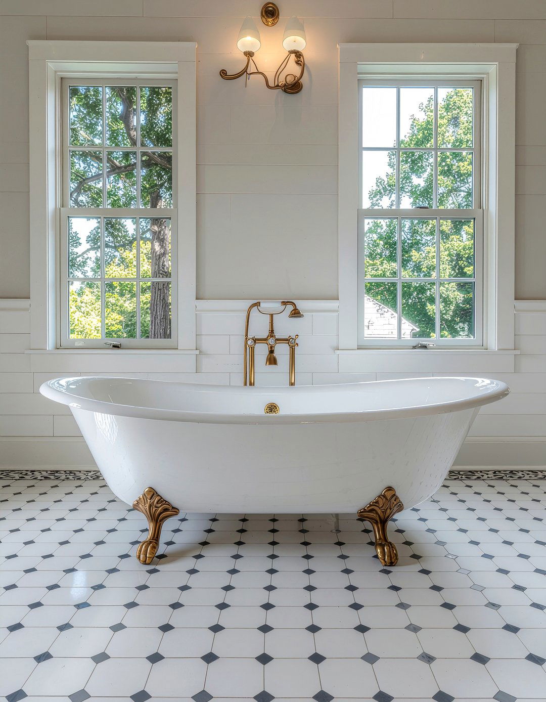 Clawfoot tub focal point - 30 bathroom conversion ideas