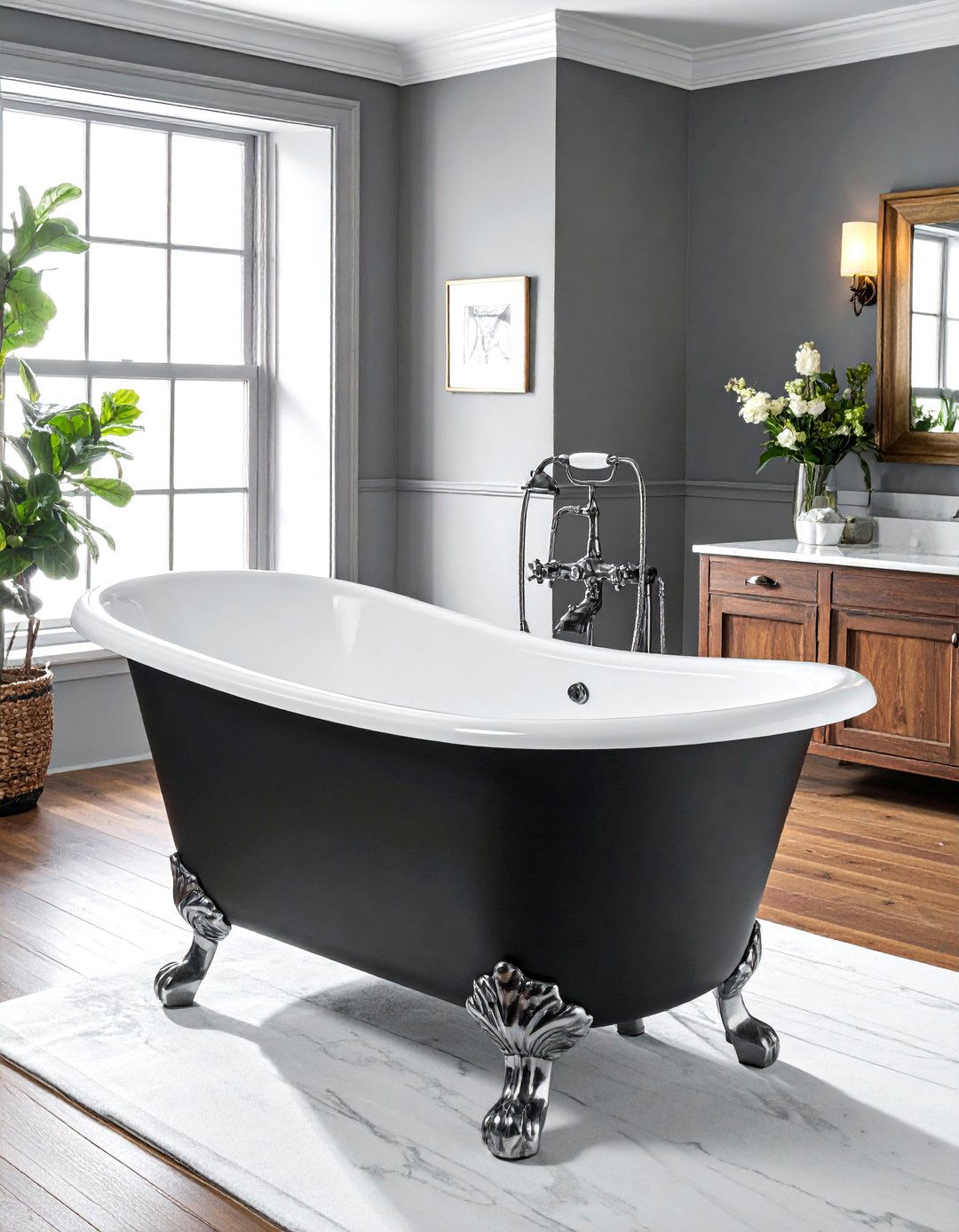 Clawfoot tub restoration - 30 bathroom renovation before and after