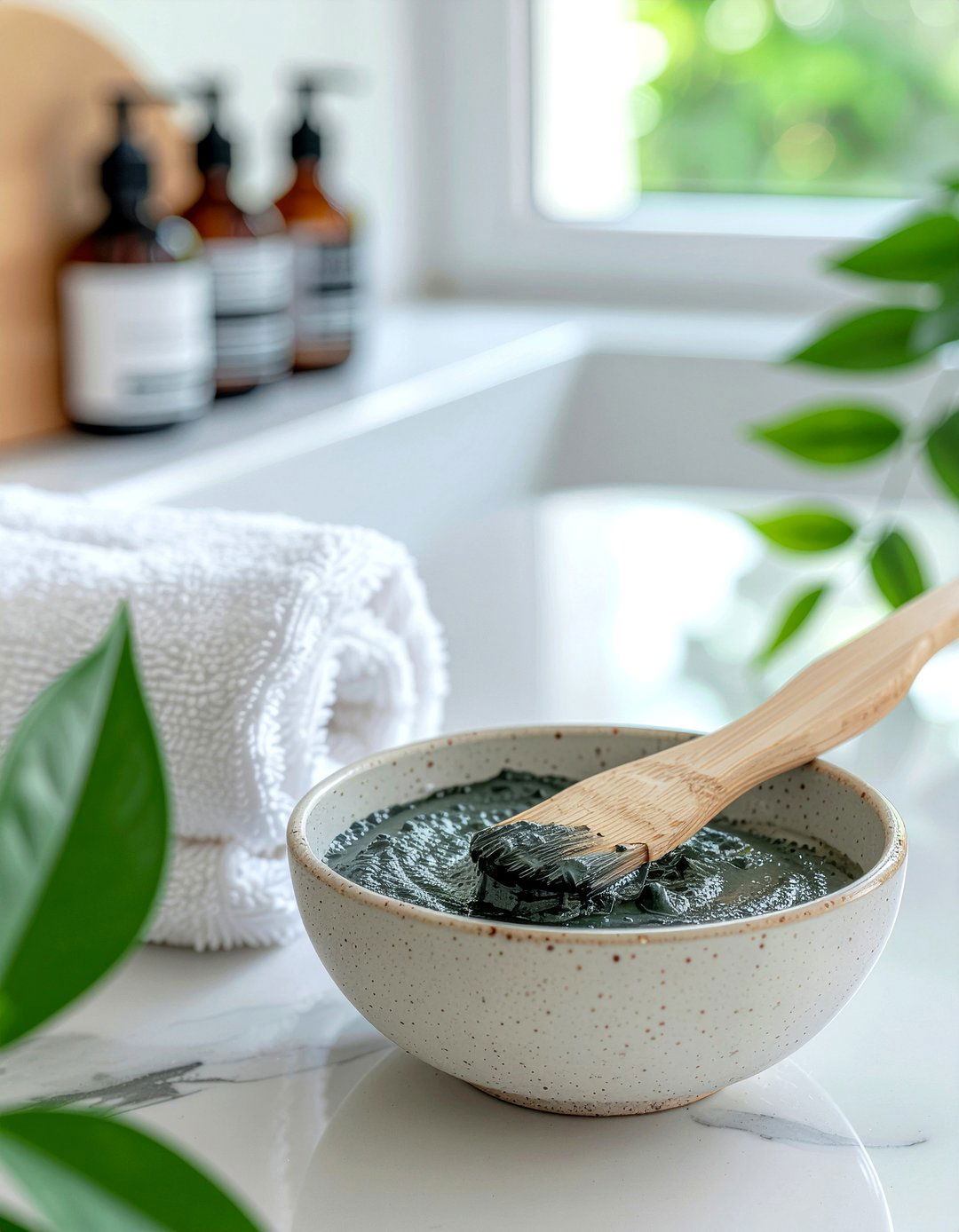 Clay Face Mask - 30 natural bathroom product ideas
