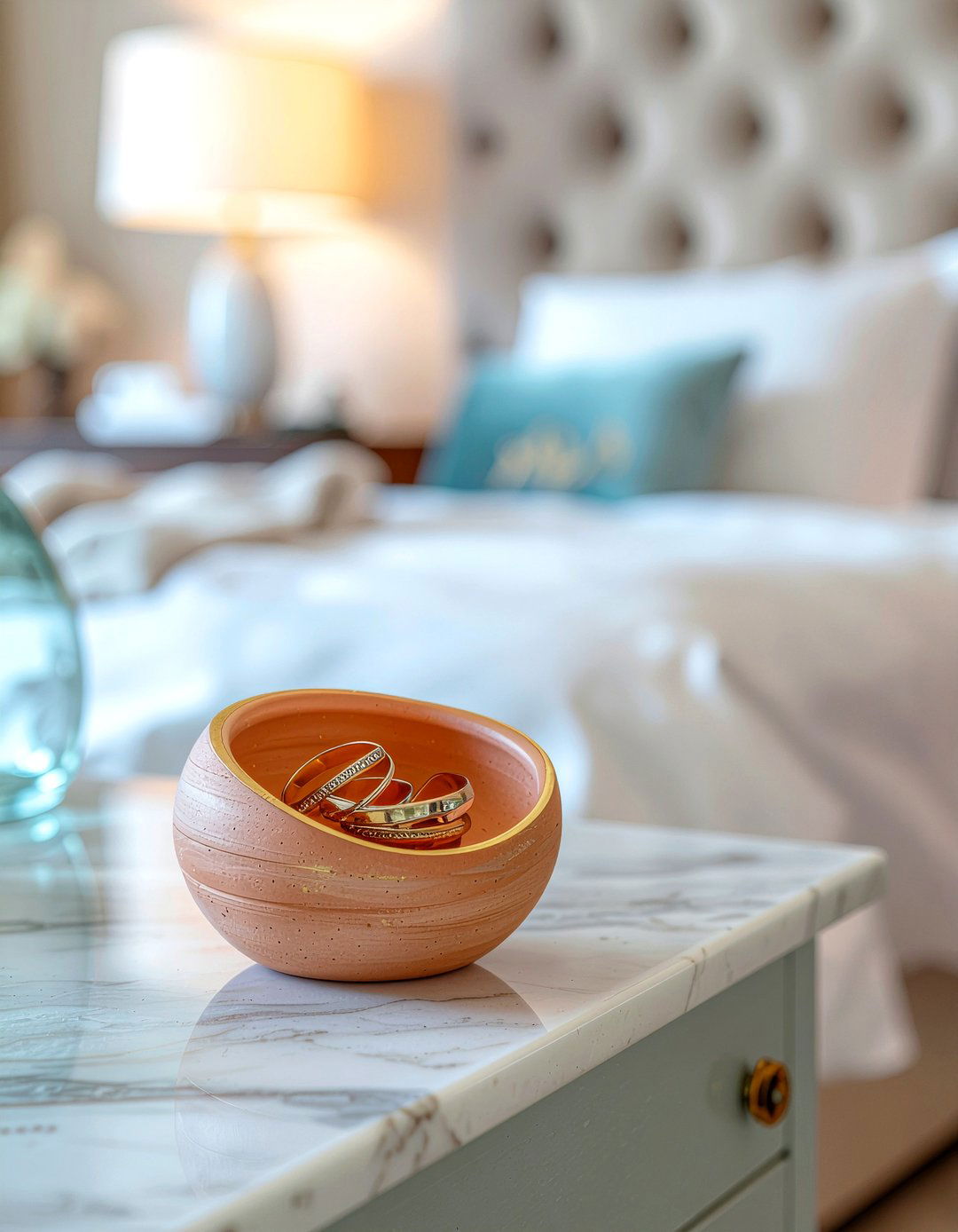 Clay trinket dish - 30 DIY bedroom decor ideas