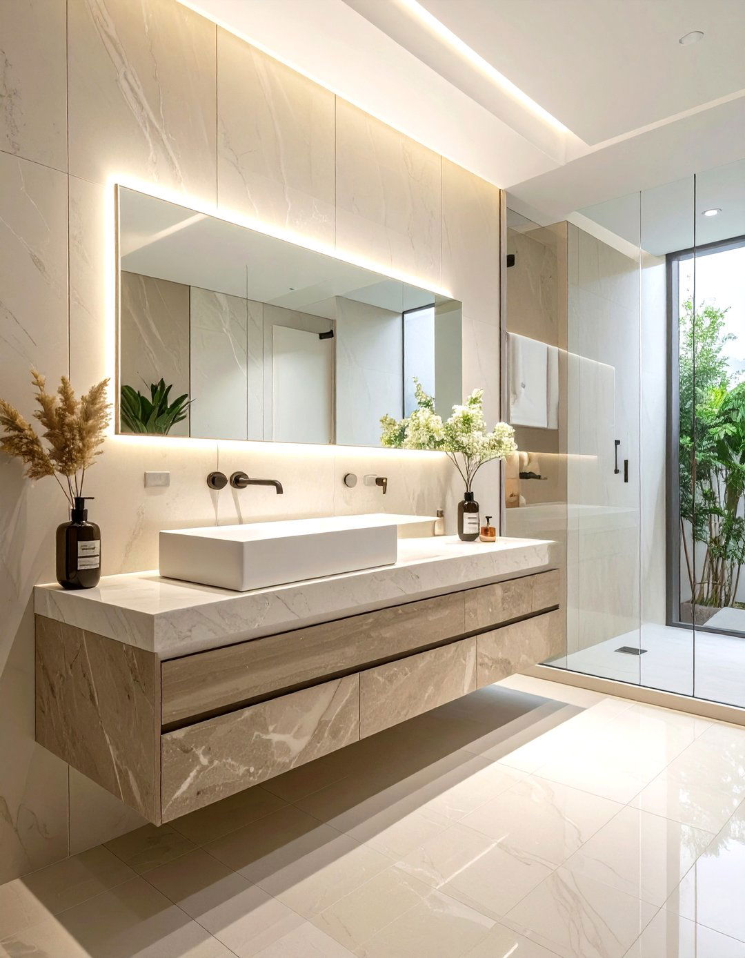 Clean powder room - 30 clean decor ideas