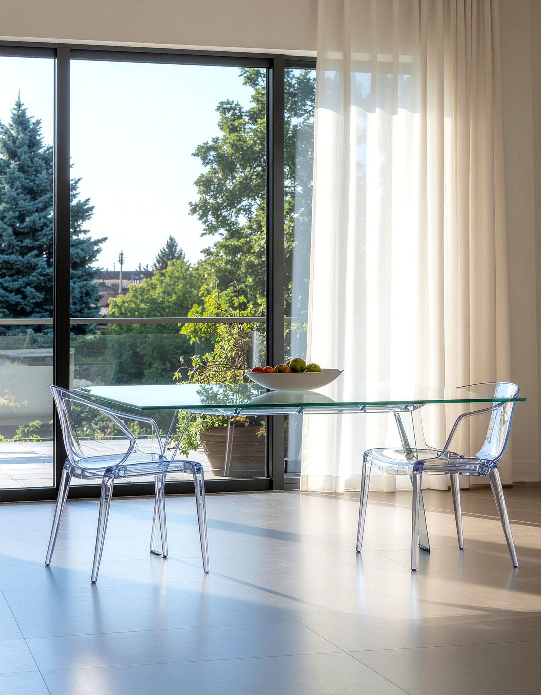 Clear Acrylic Furniture Small Space - 30 dining room space saving ideas