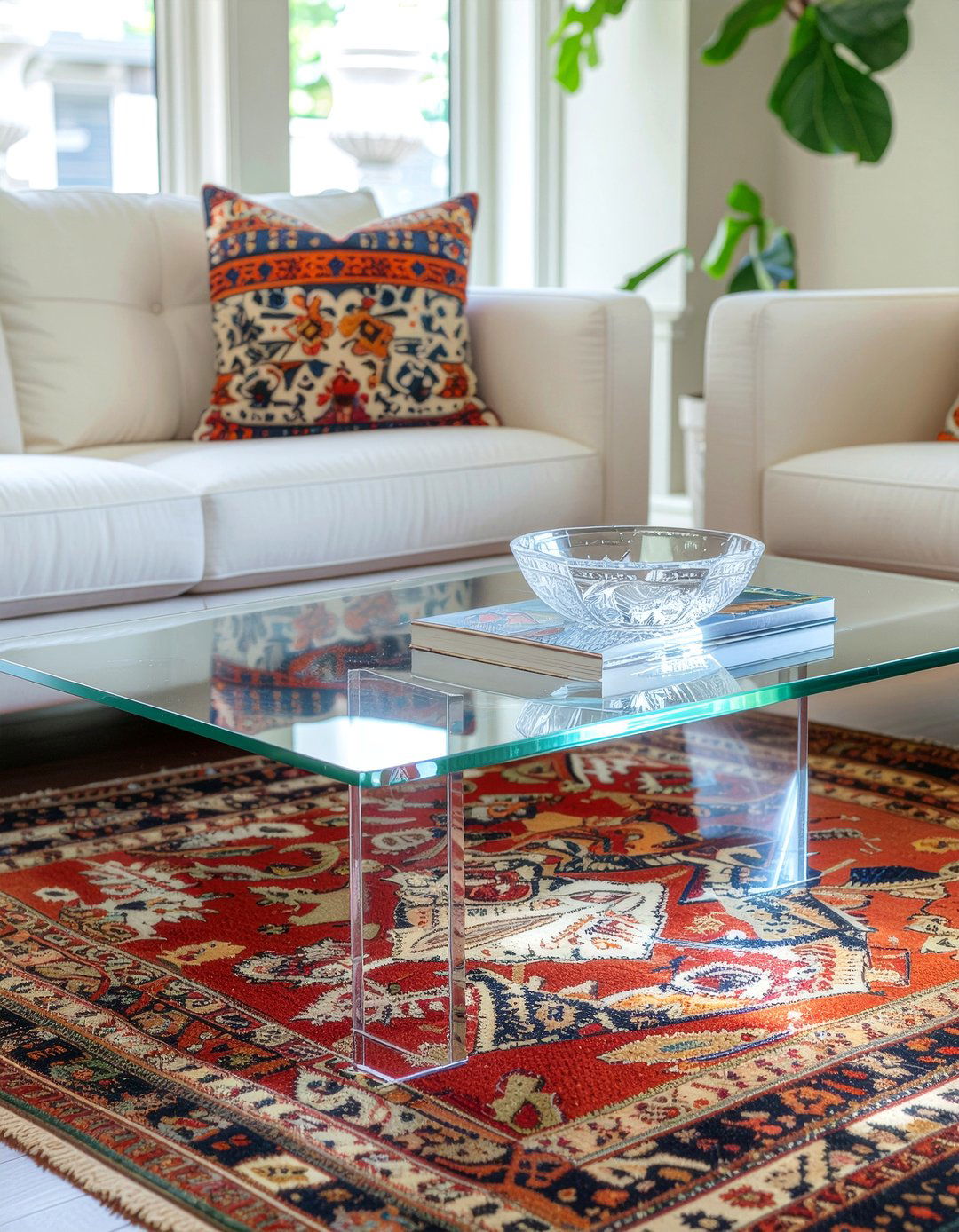 Clear Acrylic Furniture - 30 living room eclectic furniture ideas