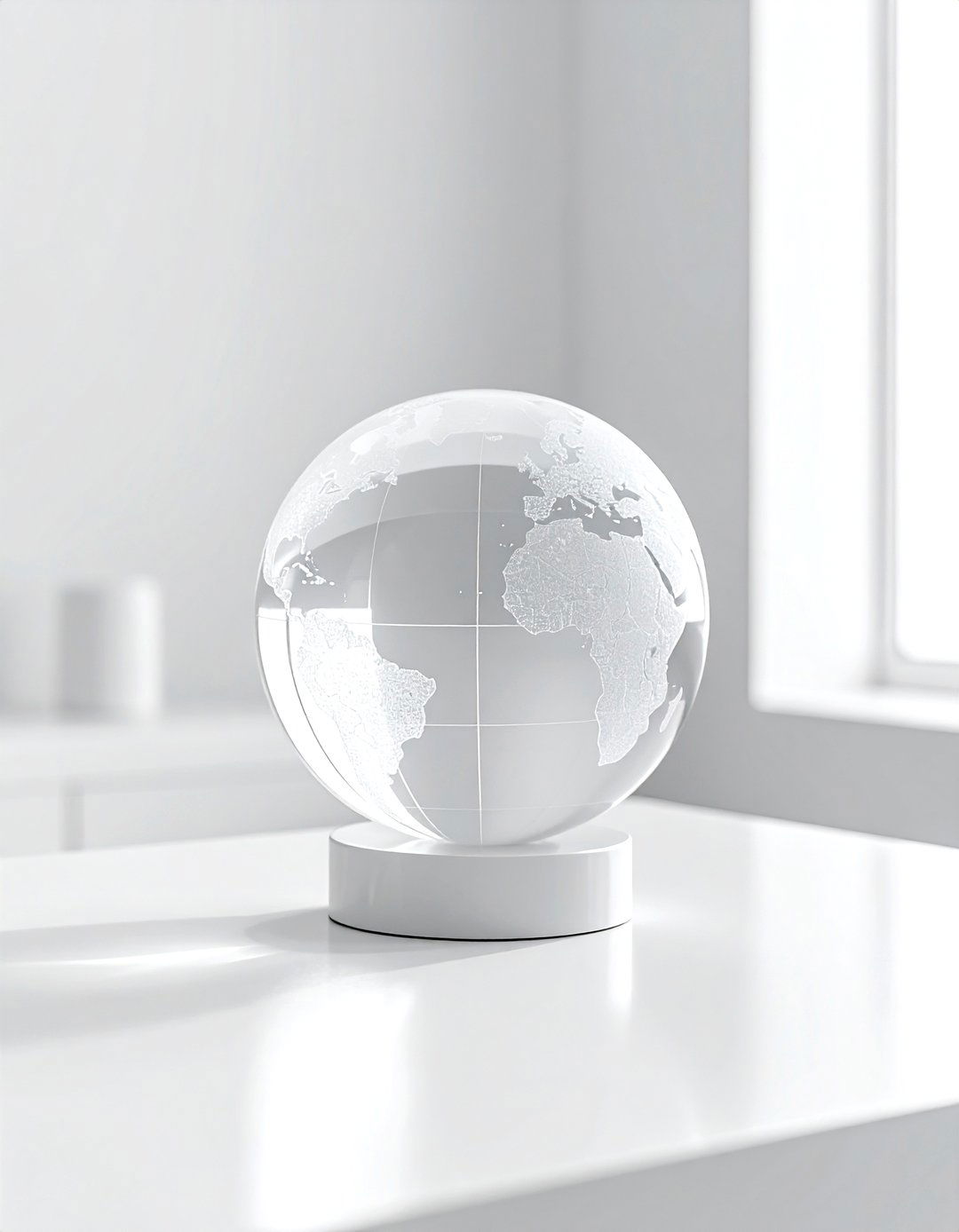 Clear Acrylic Globe - 30 globe decor ideas