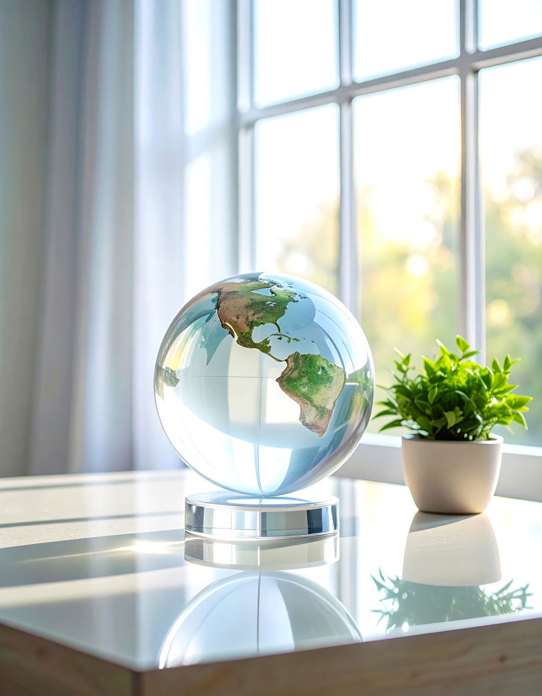 Clear Acrylic Globe - 30 decorative globe ideas
