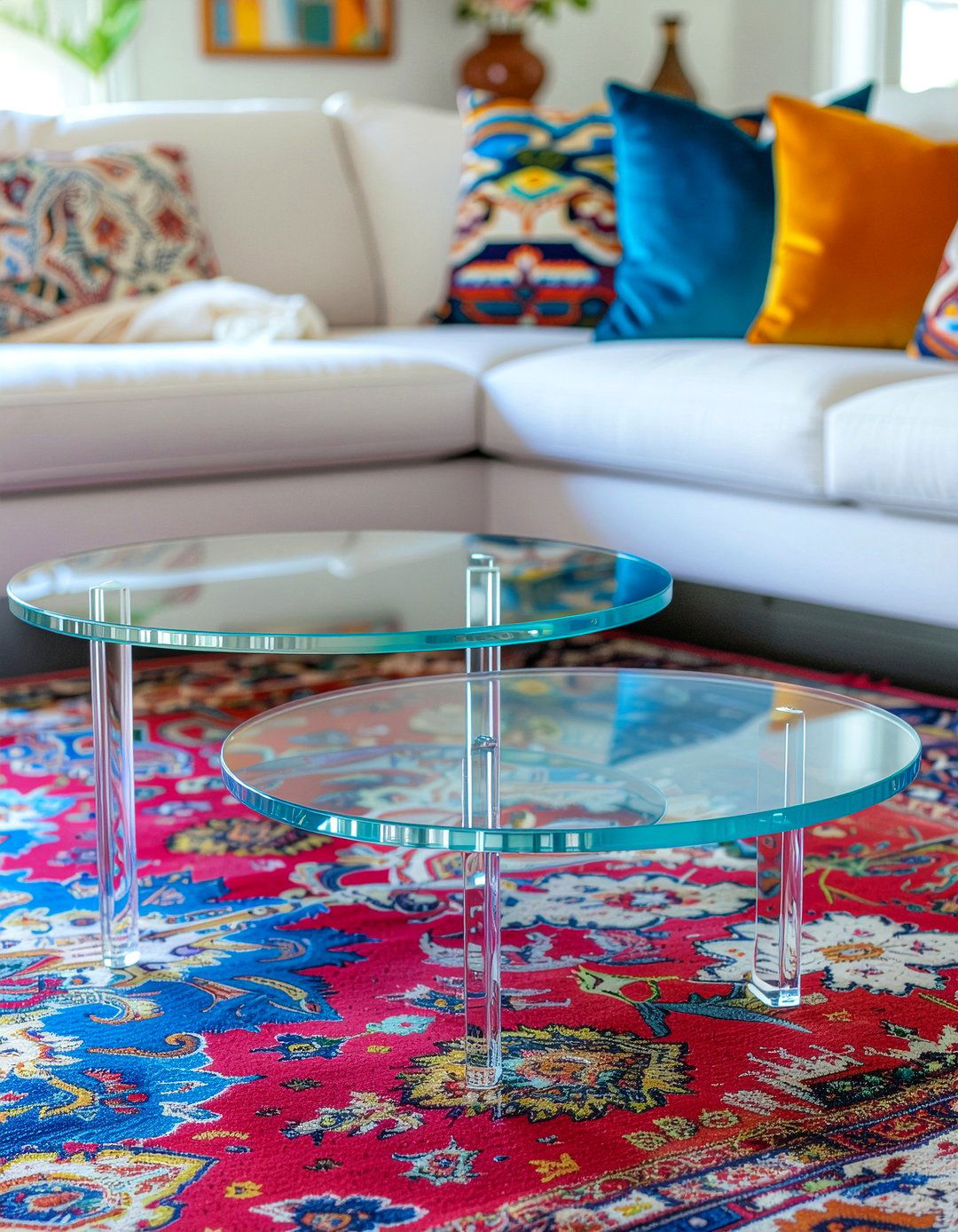 Clear Acrylic Nesting Tables - 30 living room nesting tables