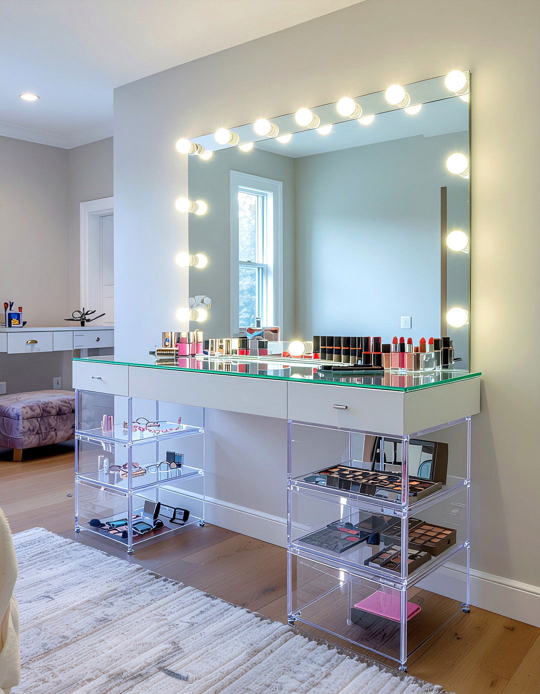 Clear Acrylic Storage Cubes - 30 bedroom storage cubes