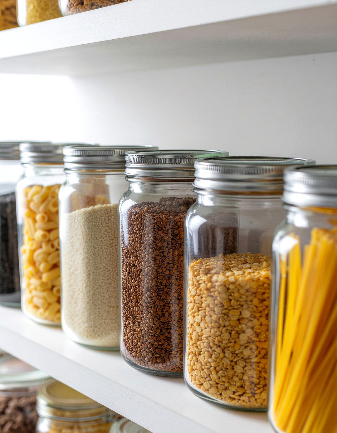 Clear Food Storage Containers - 30 pantry organization kitchen ideas