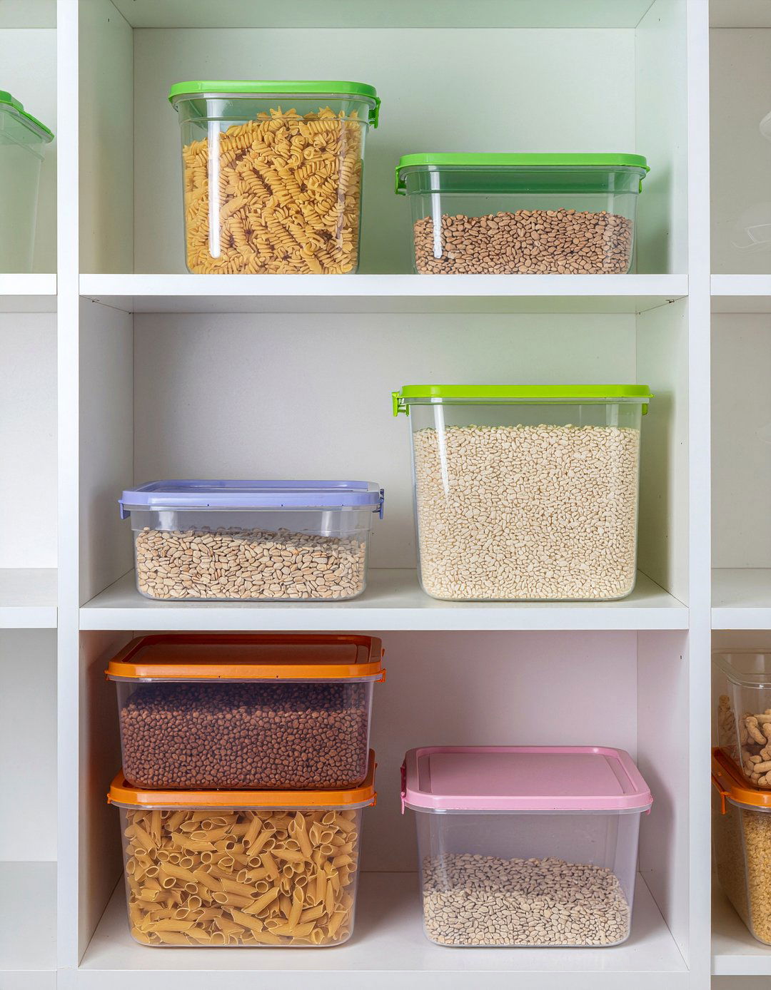 Clear Food Storage Containers - 30 clutter-free kitchen ideas