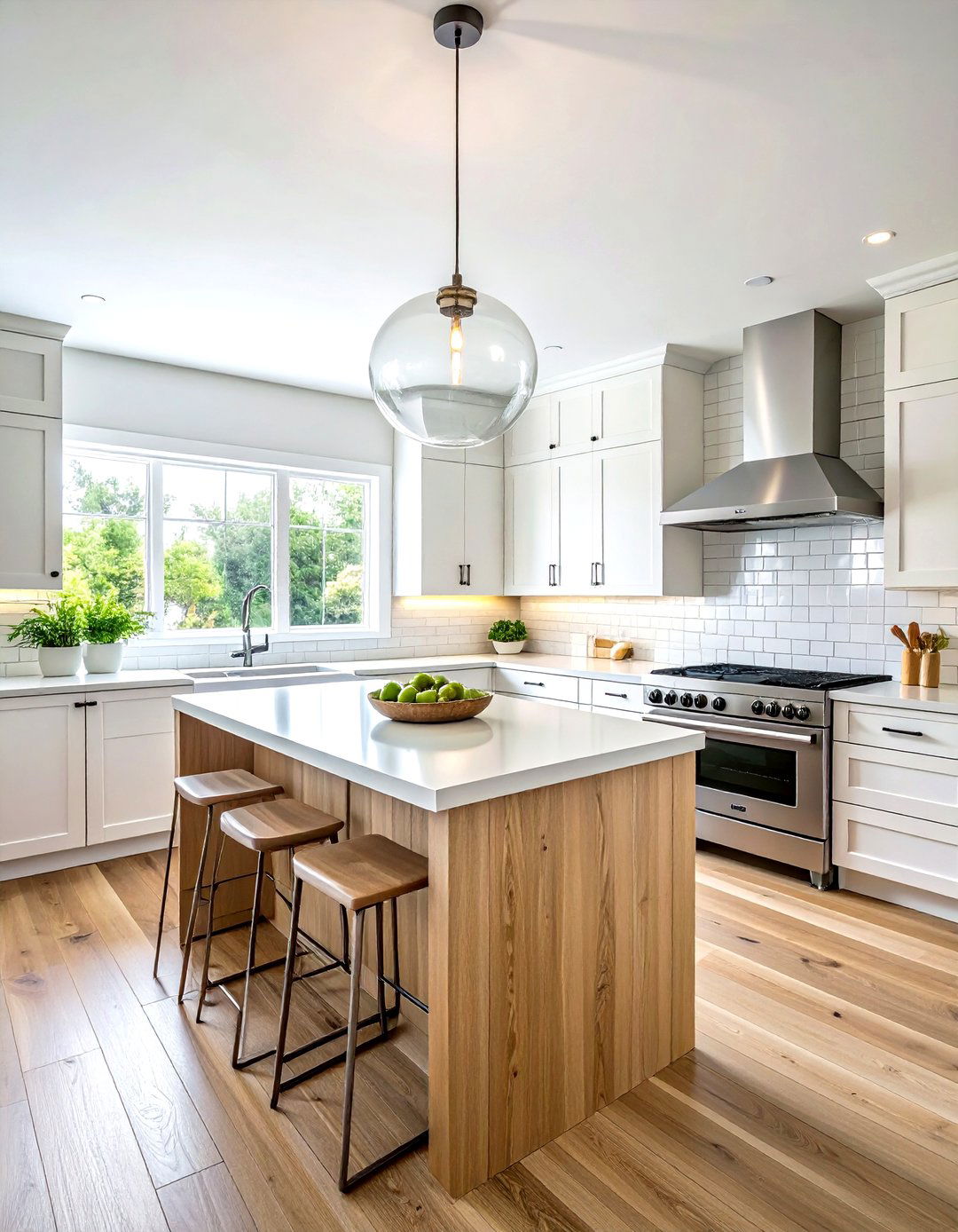 Clear Glass Globe Pendant - 30 globe pendant kitchen ideas