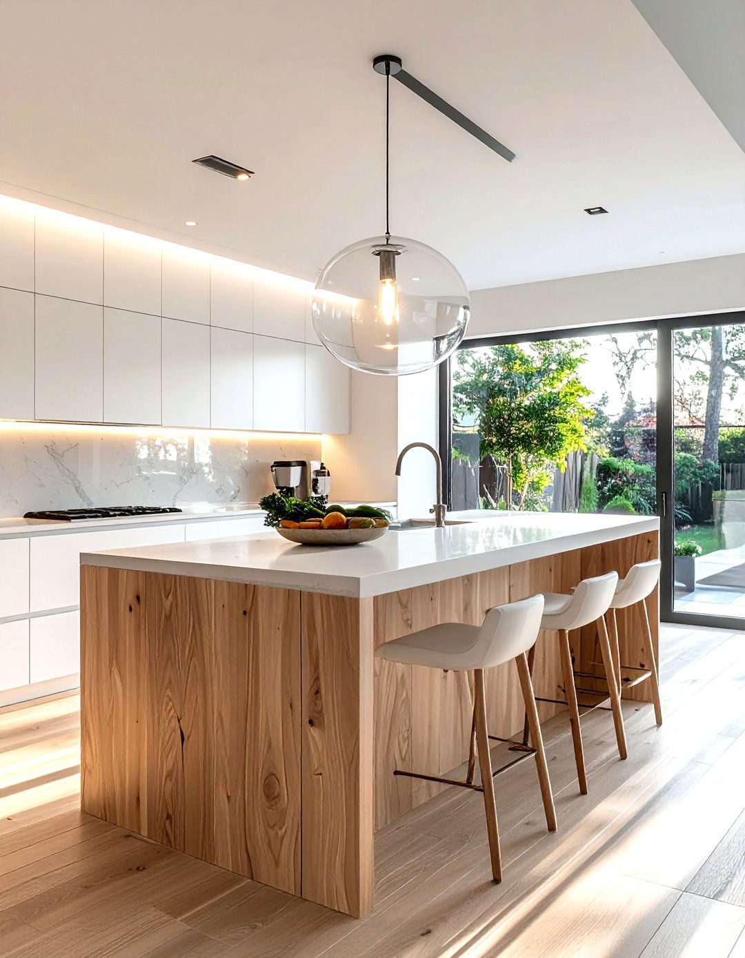 Clear Glass Pendant - 30 airy decor ideas