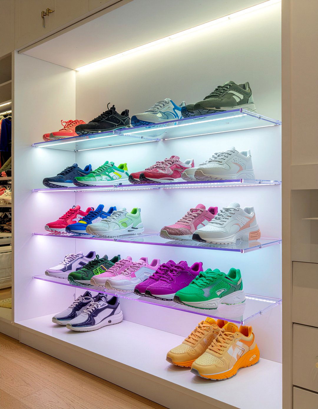 Clear Shoe Boxes - 30 bedroom storage boxes