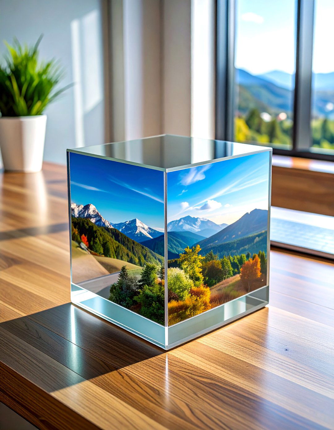 Clear acrylic block - 30 memory display ideas