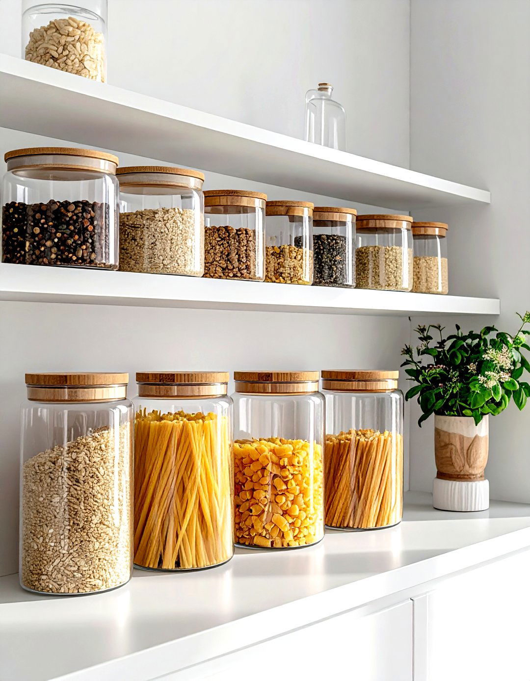 Clear food storage containers - 30 kitchen storage tips