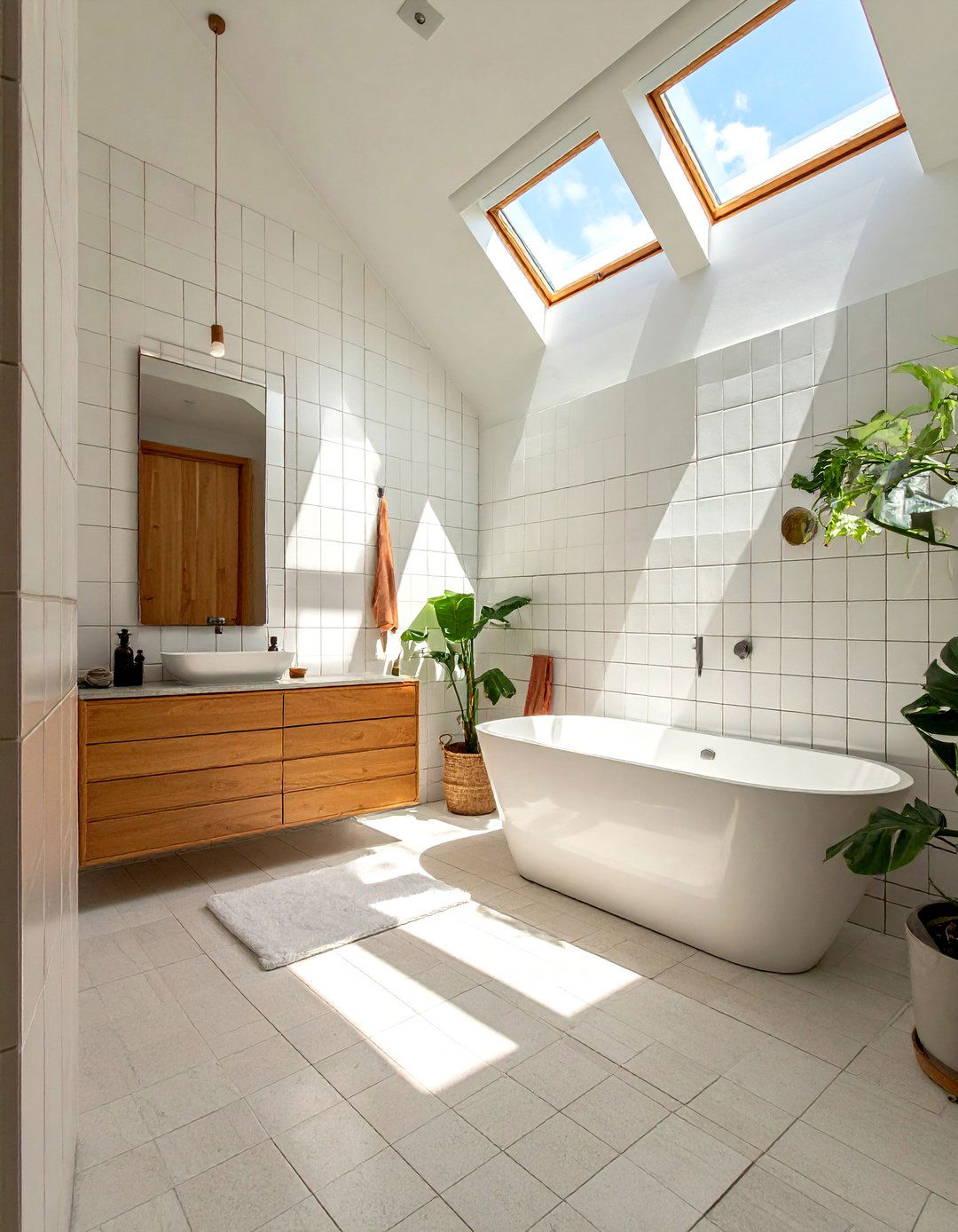 Clerestory window bathroom - 30 bright bathroom ideas