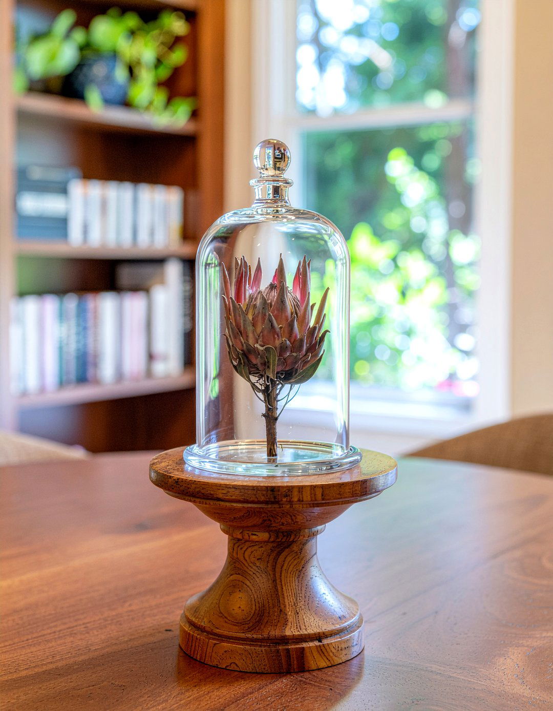 Cloche With Botanical - 30 everyday centerpiece dining ideas